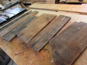 Reclaimed hemlock scraps