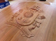 Papal carving