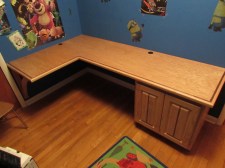 Oak and walnut counter top