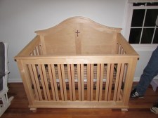 Maple & Purpleheart crib