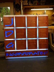 Backlight office sign