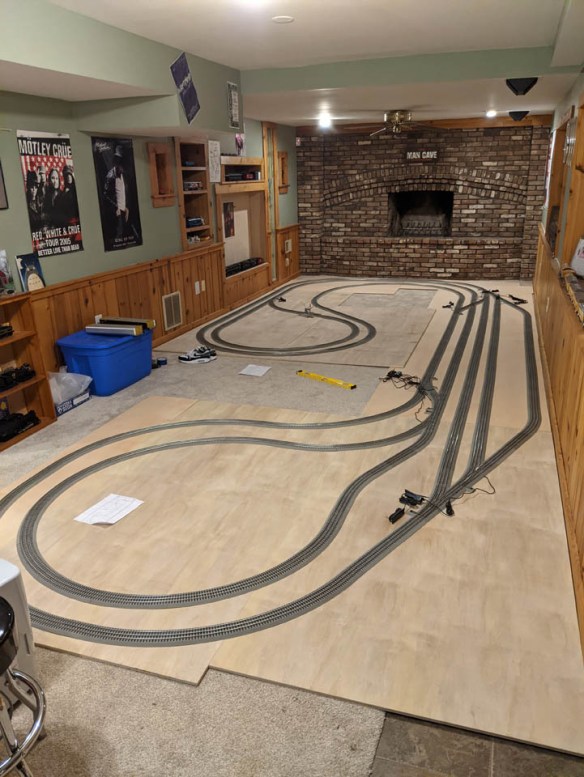 Ceiling Train Layouts O Gauge O Gauge Building A Pink Foam Mountain:
